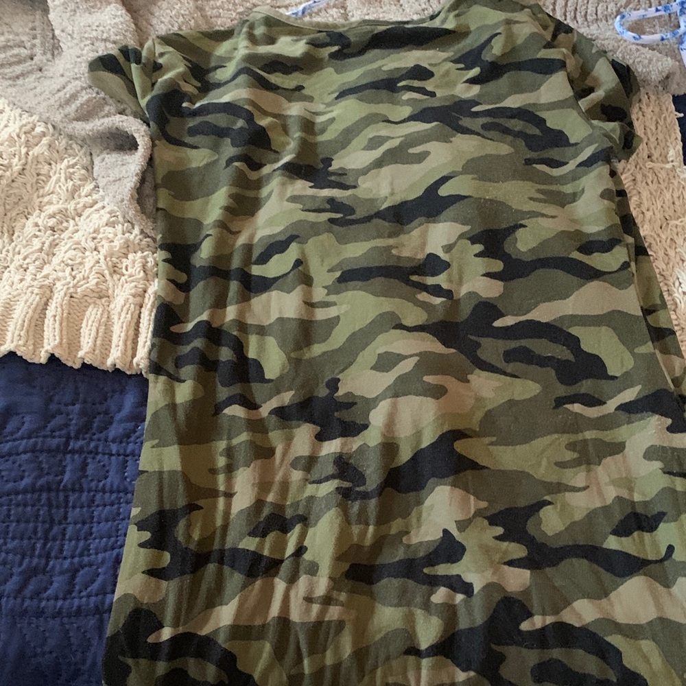 No Boundaries Camouflage Midi Dress